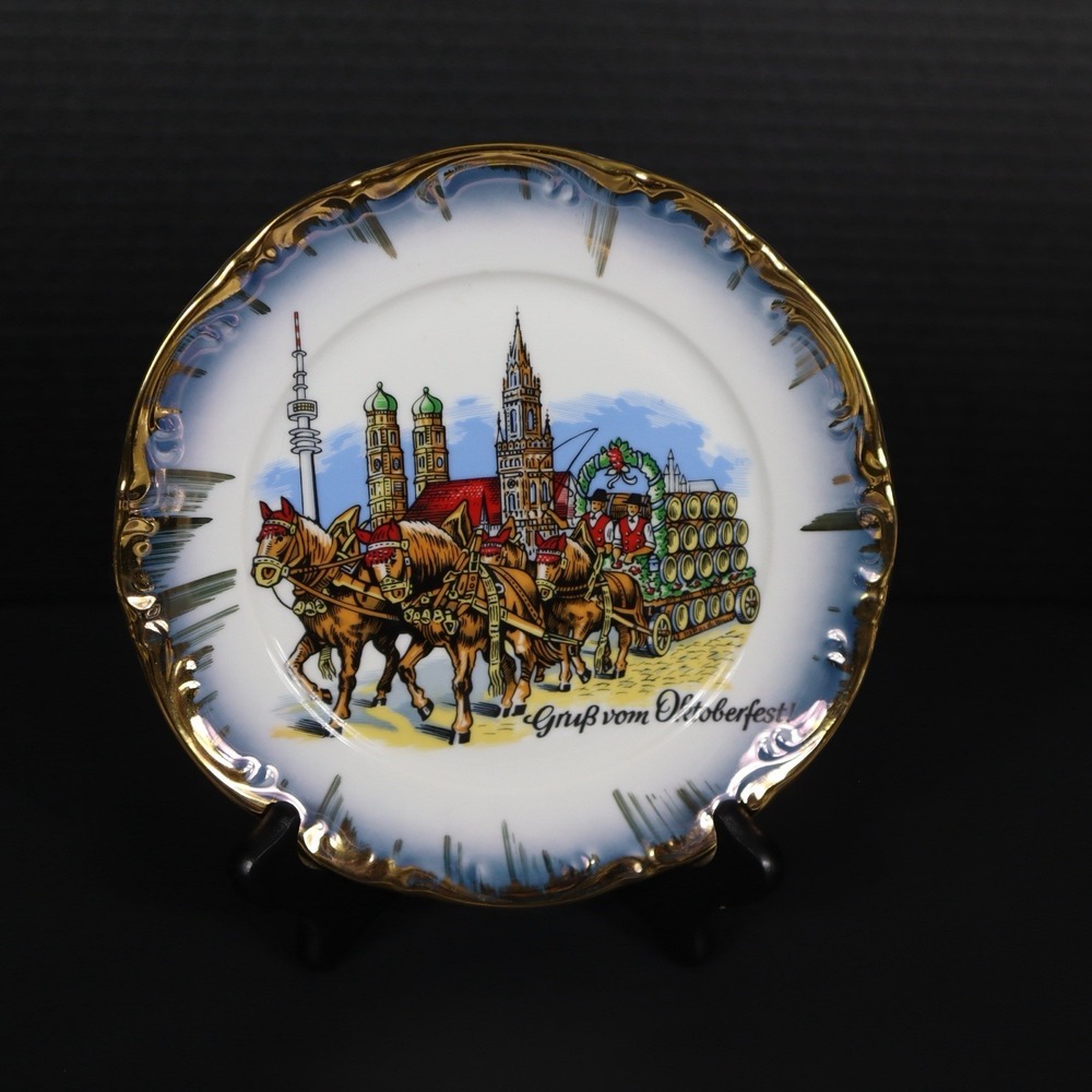 Octoberfest‎ Munich Germany Collector Plate purchased in 80s Mitterteich Bavaria